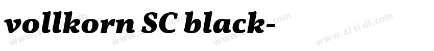 vollkorn SC black字体转换 vollkorn SC black字体转换